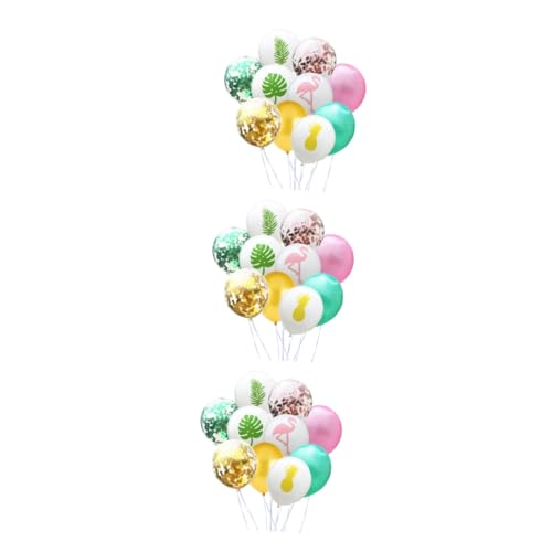 VICASKY 120 Stück 12 Partygeschenke ballon set luftballons set ballonset ballon rosa Ballons für die Dschungelparty Dschungel-Heliumballons Dekorationsballons Sommerluftballons bedrucken von VICASKY