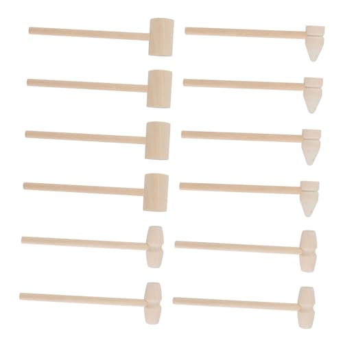 VICASKY 12St Hammer Spielzeug für Kinder kinderspielzeug Muskelentwicklung Spielzeug Toys Toy Schlägel Krabbenhämmer Mini-Beat-Spielzeug Kinder Spielzeug Lotusbaum Khaki von VICASKY