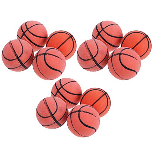 VICASKY 12St Mini-Basketball für kinderspielzeug Kid Toys Kleiner Basketball geschmolzener Basketball hüpfende Ballspielzeuge Hüpfbälle für den Kindergarten Plastik Orange von VICASKY