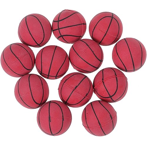 VICASKY 12St Mini-Basketball für kinderspielzeug Kleiner Basketball geschmolzener Basketball Hüpfbälle für den Kindergarten Lernspielzeug für das Gehirn Plastik Orange von VICASKY