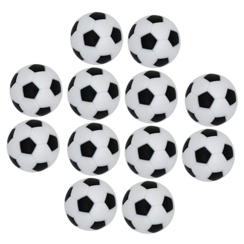 VICASKY 12 Stücke Tischfußball Tischfußballbälle Ersatz Tischfußballbälle Mini Tischfußball Zubehör Set 23mm Mini Fußbälle Robust HIPS Material von VICASKY