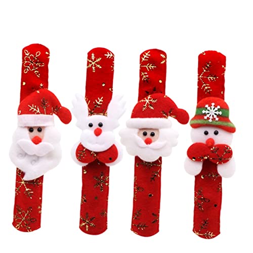 VICASKY 12er Set 3D Weihnachts Armbänder Für Slap Bracelet Mit Santa Claus Schneemann Und Elch Motiven Perfekt Als Weihnachtsgeschenke Und Partybedarf Für Jungen Und ädchen von VICASKY