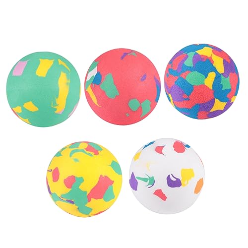 VICASKY 12st Ballspielzeug Spielen Spielzeug Mit Weichen Bällen Kleiner Hüpfball Katzenkugeln Aus Schwamm Lustiger Hüpfball Outdoor-Spielzeug Mini-hüpfbälle Bälle Für Kinder Colorful Eva von VICASKY