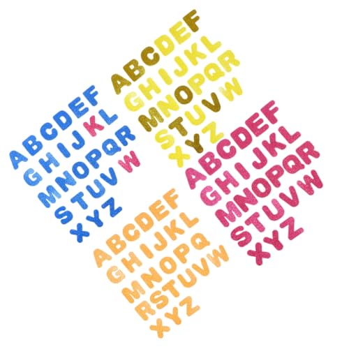 VICASKY 130 Stück Teiliges Selbstklebende Glitzernde Buchstaben Aufkleber aus Eva Bunte Buchstaben für DIY Bastelprojekte Kreative Sticker für Kunst Party und Scrapbooking VICASKY 130 Stück Teiliges Selbstklebende Glitzernde Buchstaben Aufkleber aus Eva Bunte Buchstaben für DIY Bastelprojekte Kreative Sticker für Kunst Party und Scrapbooking von VICASKY