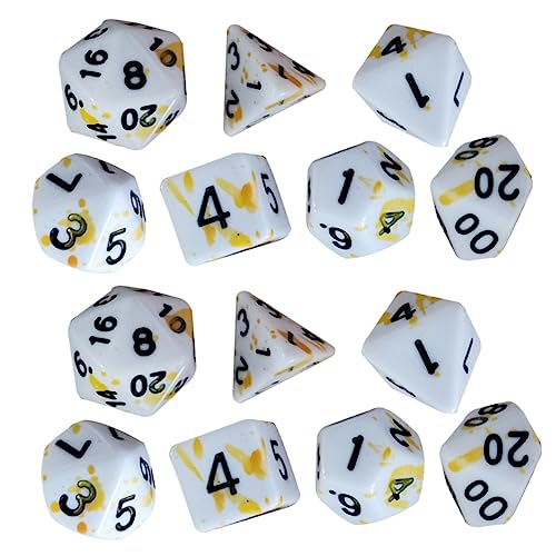 VICASKY 14St Brettspiel Würfel Tisch gaming Tisch Spiele Party Sachen spielwürfel Brettspiel-Accessoires Acryl Würfel Rollenspiel Würfel Würfeln Tischläufer Zahlenwürfel Brettspiele Würfel von VICASKY