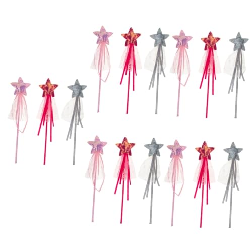 VICASKY 15 STK Zauberstab Fairy Wand Feenhaftes Spielzeug Kinder spielset -Mädchen-Spielzeug -Feenstäbe Feenstab für Mädchen Gastgeschenke Glitzer-Fee-Stick Zauberstäbe Plastik von VICASKY