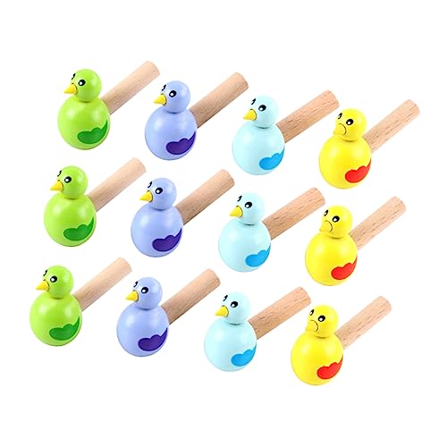 VICASKY 15 Stücke Holz Vogel Pfeifen Bunte Trommel Spielzeuge Für Pädagogisches Vogel Design Ideal Für Geburtstagsfeiern Und Spielgruppen Zufällige Farben von VICASKY