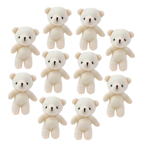 VICASKY 15St Mini-Bär kuschelig cutermesserser studienabschluss für muttertagsgeschenke Spielzeug Toys Cartoon-Bär verschleißfeste kleine Bären Tragbarer Bärenanhänger Stoff Beige von VICASKY