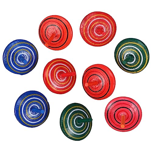 VICASKY 15St Spiel zappeln Spinnen Gyroskop holzkreisel Toys Kid Toys Children Toys jucarii pentru copii Geburtstagsparty- Kreisel aus Holz Kleiner Kreisel hölzern von VICASKY