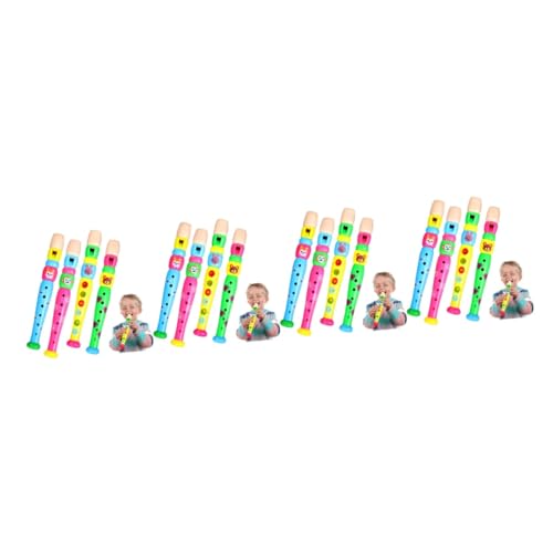 VICASKY 16 STK Kindermusikinstrument Kunststoff Musik-Recorder-Instrument Für Kleinkinder Piccoloflöte Spielzeug Musikinstrumente Für Kleinkinder Spielzeugflöte Für Kinder Plastik von VICASKY