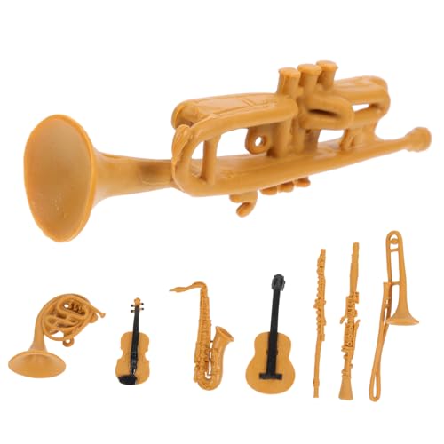 VICASKY 16 STK Musikinstrument-Set-Modell Musikalische Skulptur dekorative Instrumente Musical Toy Instruments Kinder musikinstrumente Flötenmodell Simulationsdekoration Mini-Trompete PVC von VICASKY