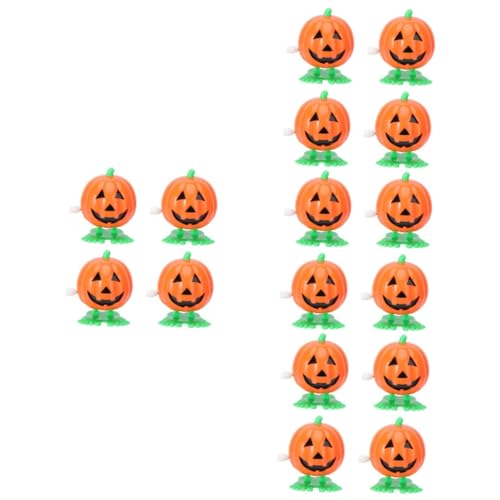 VICASKY 16 STK Springendes Spielzeug Windspielzeug Für Halloween Halloween-kinderspielzeug Halloween Uhrwerk Spielzeug Kürbis Uhrwerk Spielzeug Uhrwerkspielzeug Für Kinder Plastik von VICASKY