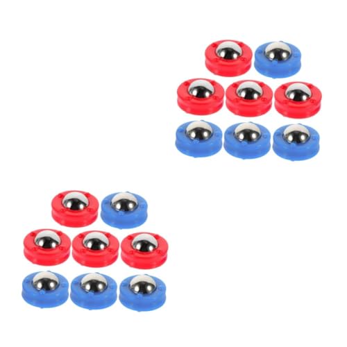 VICASKY 16 Stck. Teiliges Tischfußball Zubehör Farbige Rollende Perlen Glatte Kugeln für Tischfußballspiele Langlebige Ersatzbälle für Tischkicker Blaue und Rote Bälle rutschfest und VICASKY 16 Stck. Teiliges Tischfußball Zubehör Farbige Rollende Perlen Glatte Kugeln für Tischfußballspiele Langlebige Ersatzbälle für Tischkicker Blaue und Rote Bälle rutschfest und von VICASKY