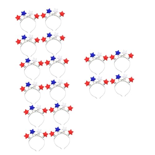 VICASKY 16 Teiliges Leuchtendes Stirnband Independence Day Dehnbar Leichtes Abs Material Stern Design Patriotische Partyhaarbänder für Frauen und Mädchen für Feierlichkeiten VICASKY 16 Teiliges Leuchtendes Stirnband Independence Day Dehnbar Leichtes Abs Material Stern Design Patriotische Partyhaarbänder für Frauen und Mädchen für Feierlichkeiten von VICASKY