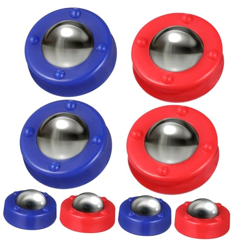 VICASKY 16st Tisch-Shuffleboard Kinderfußball Babybälle Mini-fußballspiel Kugelspielzeug Fußballnetz Hoch Kinderbälle Curling-Spiel Shuffleboard-tischpucks Dann Mache Spiele Zappeln Stahl von VICASKY