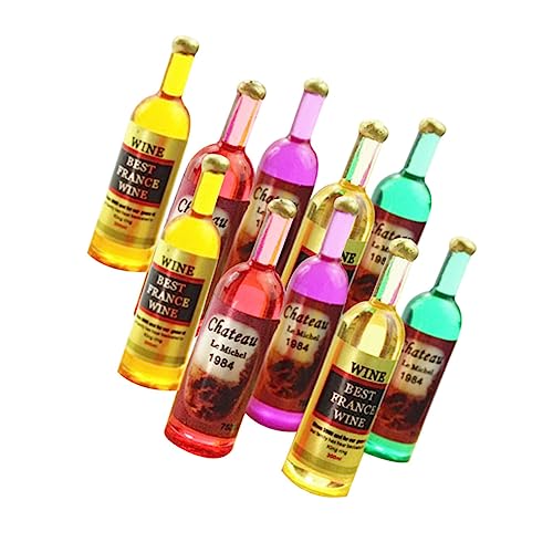 VICASKY 18 STK Miniflasche Miniaturvorräte gefälschte Bierflasche Dollhouse Decor Miniaturflaschen hühner Miniatures glasflasche Miniatur-Ornamente puppenhaus weinflaschen Harz von VICASKY