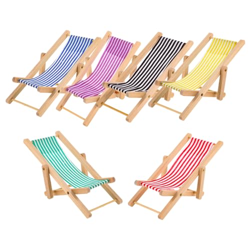 VICASKY 18 Stck. Teiliges Mini Strandstuhl Modell Faltbare Puppenhaus Liegestühle aus Stabilem Material Realistische Miniatur Beach Chair Deko für Mikrolandschaft und Urlaubsszene VICASKY 18 Stck. Teiliges Mini Strandstuhl Modell Faltbare Puppenhaus Liegestühle aus Stabilem Material Realistische Miniatur Beach Chair Deko für Mikrolandschaft und Urlaubsszene von VICASKY