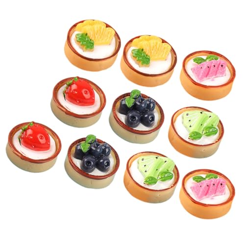 VICASKY 18 Stück Simulierter Obstkuchen Cupcake Dekor Miniatur Obstkuchen Künstliches Kuchenmodell Kleines Kuchenmodell Simulationskuchen Künstliche Kuchen Requisite Miniatur Fake von VICASKY