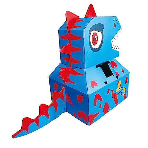 VICASKY 1Stk Dinosaurier-Modell bastelset basteln für Kunstdruckpapier für Kleinkinder Kostüm aus Papier Tipi Dino Kleidung selber Machen Dinosaurier-Karton-DIY-Material Blue von VICASKY