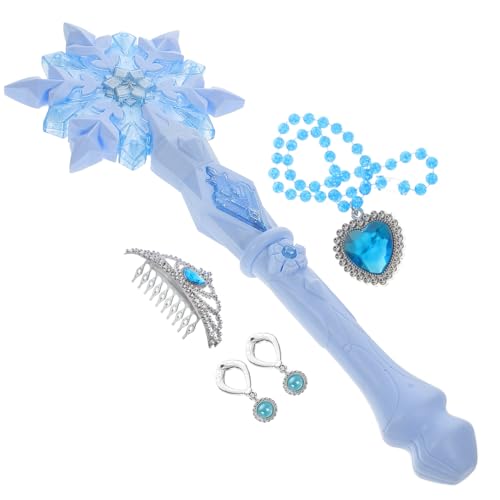 VICASKY 1Stk Glitzer-Zauberstab party kinderparty weinachtendecor kid toys Plüschspielzeug Fee für Mädchen leuchtstäbe nachtleuchtender stab Nacht blinkender Zauberstab Plastik Blue von VICASKY