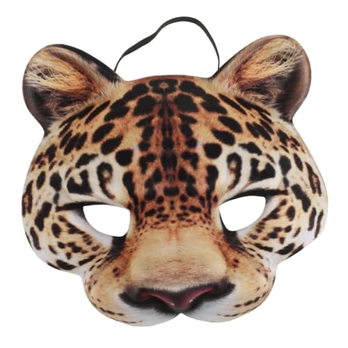 VICASKY 1Stk Halloween-Maske Therische Masken venezianische Frauenmasken Halloweenkostüm Hasenkostüm halloween costume halloween kleidung Rollenspiel-Leopardenmaske Tiermaske Eva Brown von VICASKY