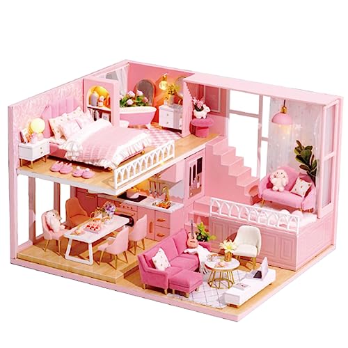 VICASKY 1Stk Kabinenmodell bastel Set für zabawki stymulujące rozwój Bastelset für Kinderzimmer Dekoration Educational Toys Mini-Wohnung Miniatur DIY Wohnung von VICASKY