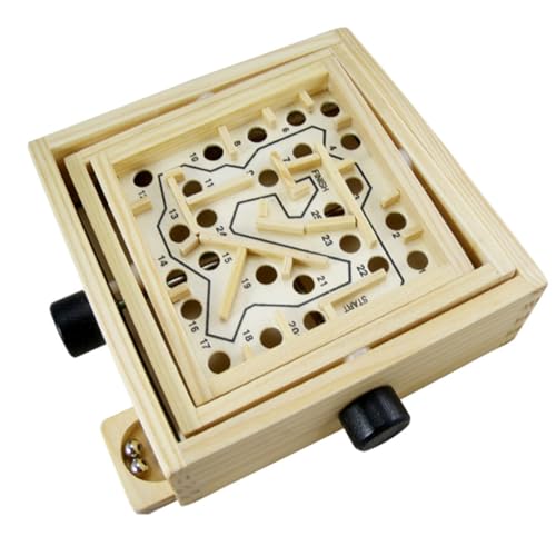 VICASKY 1Stk Puzzle-Spiel Spielzeug dartscheibe Kinder mitgebsel Kinder logikspiel The Labyrinth Ballspielzeug intelligenzspielzeug holzspielzeug Spielbrett kinderl Ball-Puzzle Hölzern von VICASKY