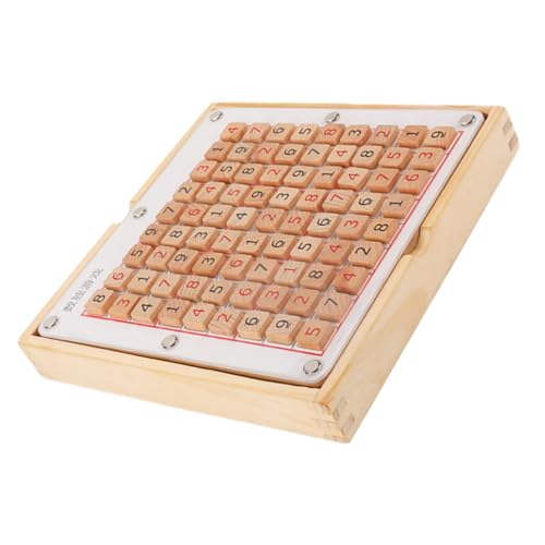 VICASKY 1Stk Sudoku-Spiel Schach Kinderspielzeug Zahlenpuzzle- denkspiele für gedultsspielzeug für Arithmetisches Sudoku- aus Holz Mathe-Sudoku- von VICASKY