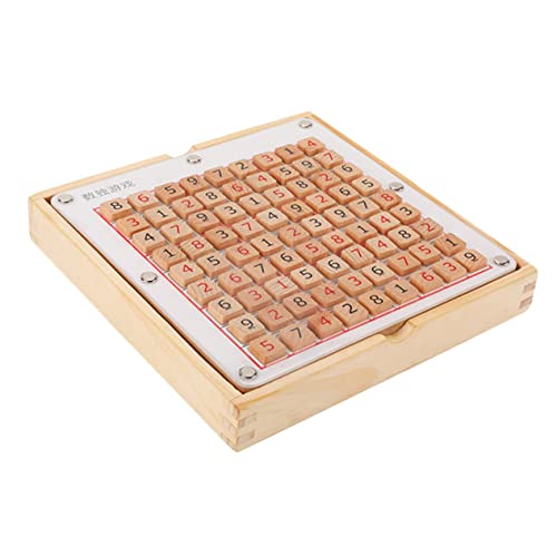 VICASKY 1Stk Sudoku-Spiel Schach denkspiele für gedultsspielzeug für Logikspielzeug Mathe-Lernspielzeug Lernspielzeug für Mathe-Sudoku- Holz Arithmetik-Sudoku von VICASKY