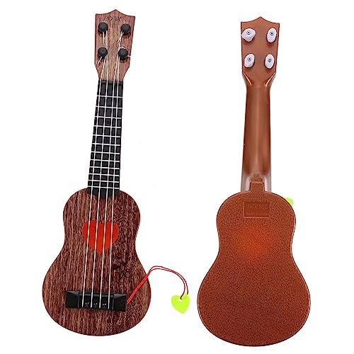 VICASKY 1Stk Ukulele kinderinstrumente musikinstrumente Educational Toys детские игрушки spielsachen jucarii pentru copii Mini-Instrument Plastik Coffee von VICASKY