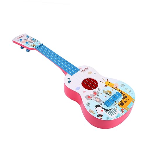 VICASKY 1pc Cartoon Animal Pattern Ukulele Viersaitige Gitarre Pädagogisches Musikinstrument Spielzeug Für Kinder (zufällige Farbe Größe M) von VICASKY