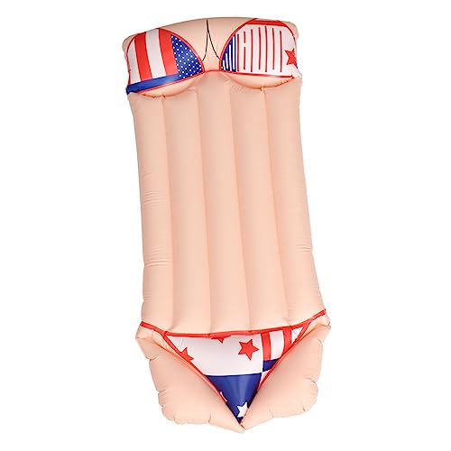 VICASKY 1stk Bikini-Float Juguetes Adultos Aufblasbare Schwimmmatte Becken Für Erwachsene Zubehör Für Schwimmwerkzeuge Aufblasbares Spielzeug Luftliege Rot PVC von VICASKY