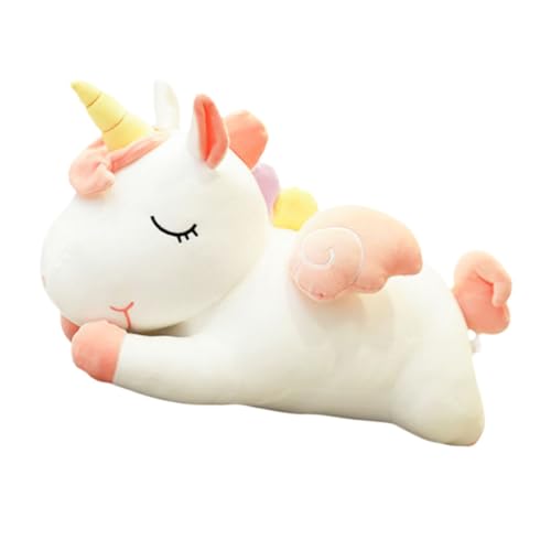 VICASKY 1stk Einhorn-Kissen Stofftier Regenbogen Kidcraft-spielset Riesiges Tierkissenkissen Riesentier Großes Stofftier Cartoon-Puppe in Einhornform Kinderspielzeug Umarmbar Plüsch Weiß von VICASKY