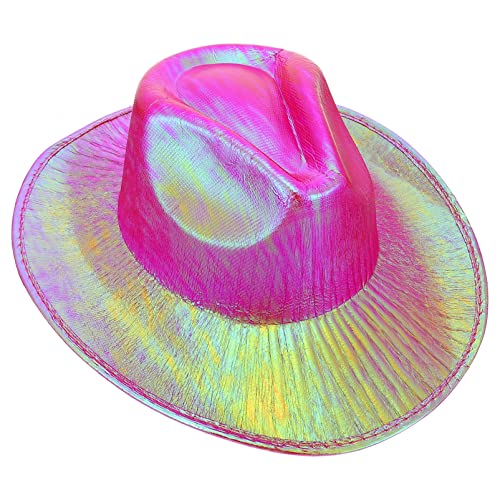 VICASKY 1stk Fantasy-cowboy-hut Cowgirl-hüte Kuhkostüm Kuh-dekor Landhut Schwarzer Cowgirlhut Cowgirl-kostüm Hut Für Kinder Glitzernder Cowgirlhut Eva Composite Bunter Cowboyhut Rosy von VICASKY