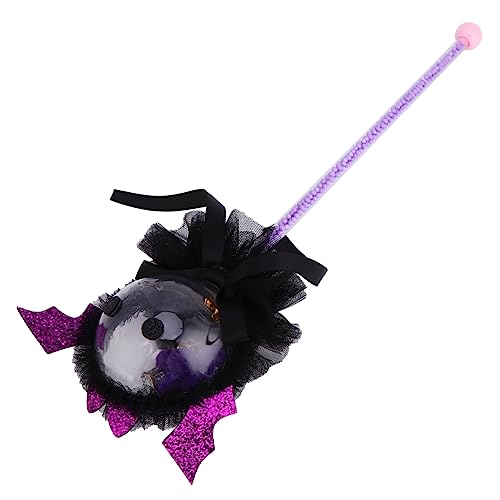 VICASKY 1stk Halloween Blinklichter Zauberstab Leuchtender Feenstab Hexenspielzeug Geheimnisvoller Stock Dekorativer Zauberstab Kinder Dekor Exquisiter Hexenstab Fee Requisite Violett Harz von VICASKY