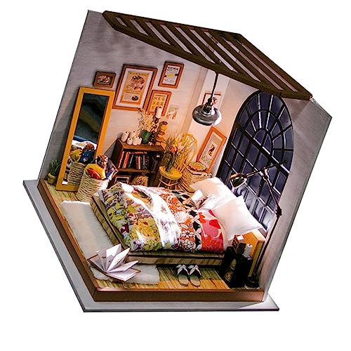 VICASKY 1stk Hölzernes Miniaturhausmodell Spielzeug Für Kinder Miniatur-hausmodell- Kinder Miniatur Puppenhaus Miniaturen Miniatur DIY Spielzeug Spielzeuge Kinderspielzeug von VICASKY