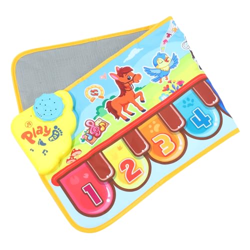 VICASKY 1stk Musikdecke Für Die Frühe Bildung -Tastatur Spielzeuge Musik-Touch-spieldecke Tastaturmatte Für Klavier Musikalisches Teppichklavier Colorful PVC von VICASKY