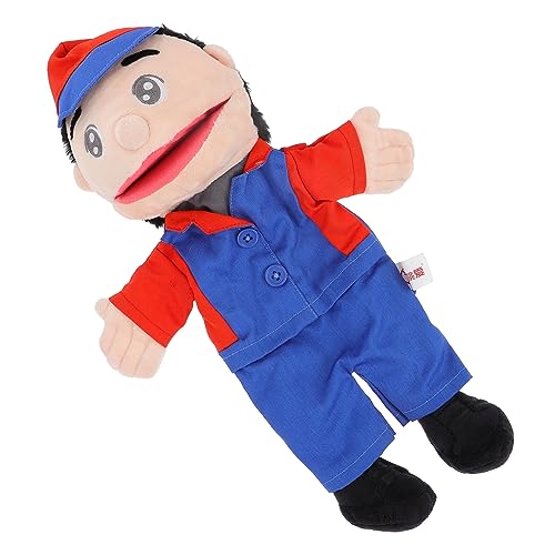 VICASKY 1stk Professioneller Arbeiter Handpuppe Handpuppenspielzeug Cartoon-handpuppe Kinderhandspielzeug Arbeiter Handpuppe Interaktives Stoff Colorful von VICASKY