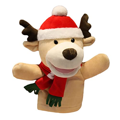 VICASKY 1stk Santa Handpuppe Weihnachtsspielzeuge Fingerpuppen Für Cartoon-handpuppe Hirsch Fingerpuppe Zartes Fingerpuppen- Pp Baumwolle von VICASKY