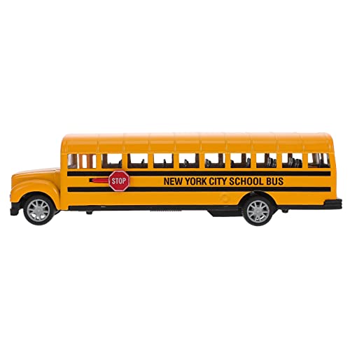 VICASKY 1stk Schulbus Spielzeugauto Bus- Wagen Kleinkind Auto LKW Miniatur Figur Klassische Autos Kleinkindspielzeug Mini-Autos Flugzeug Babyspielzeug Transporter Legierung Orange von VICASKY