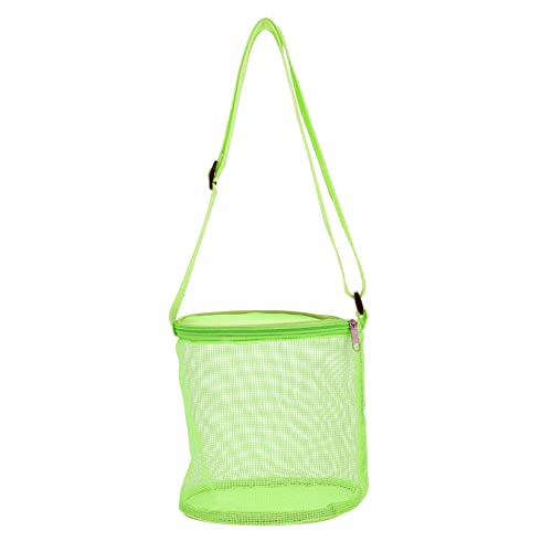 VICASKY 1stk Shell-Tasche Strandtaschen Kühltasche Im Freien Muschel Strandtaschen Muscheln Mit Taschen Aufheben Die Einkaufstasche Flauschige Tragetasche Mesh-Tasche Cool Green PVC von VICASKY