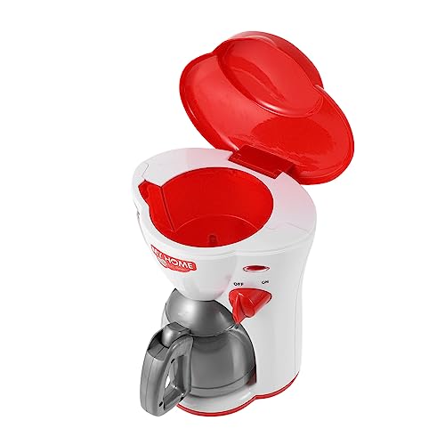 VICASKY 1stk Simulationskaffeemaschine Kaffeemaschine Desktop-kaffeemaschine Ornament Bildungsspielzeug Spielhausversorgung Kinderspielzeug Rot Plastik von VICASKY