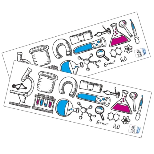 VICASKY 2 Blätter Wissenschaftliche Labor Wandtattoos PVC Aufkleber Abnehmbar Wiederverwendbar für Zimmer Fenster Türen Glatte Oberflächen Studentische Raumdeko VICASKY 2 Blätter Wissenschaftliche Labor Wandtattoos PVC Aufkleber Abnehmbar Wiederverwendbar für Zimmer Fenster Türen Glatte Oberflächen Studentische Raumdeko von VICASKY
