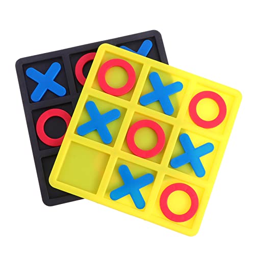 VICASKY 2 Kisten xo Schach xo-Spiel interaktives Spiel für Kinder Tischspiel brettspiele für Kinder sankastenspielsachen taktiles Rätsel Strategie-Brettspiel Umweltfreundlicher Kunstharz von VICASKY