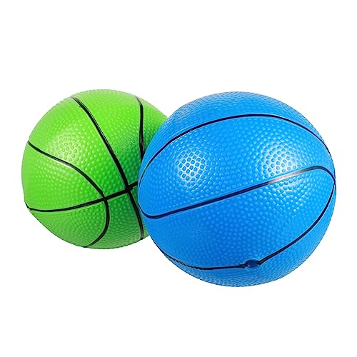 VICASKY 2 STK Basketball Sportangebot Für Kinder Kleine Bälle Für Kinder Hüpfende Ballspielzeuge Kickbälle Für Kinder Lernspielzeug Für Das Gehirn Aufblasbares Spiel Kindersport Blue PVC von VICASKY