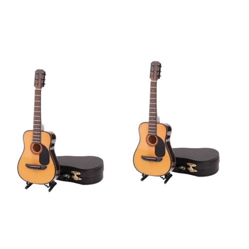 VICASKY 2 STK Mini-Gitarrenmodell winzige Gitarre Anti-Schwerkraft-Luftbefeuchter Klassische Gitarrenverzierung musikinstrumente Musical Instruments Mini-Gitarren-Dekor Bambus von VICASKY