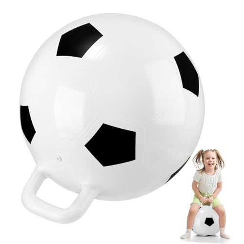 VICASKY 2 STK PVC Aufblasbarer Ball Springender Griffball Reiten Auf Springendes Spielzeug Känguru-hüpfball Lernspielzeug Für Kinder Hüpfendes Jumper-Spielzeug Türsteher Für Kinder Weiß von VICASKY