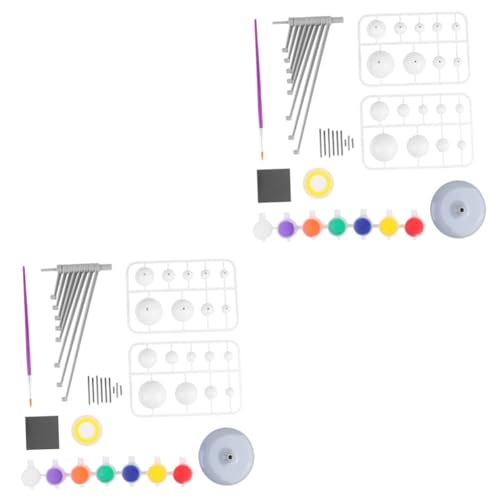 VICASKY 2 STK handgefertigtes zusammengebautes Spielzeug handgemachtes Weltraumplanetenspielzeug Weltraumspielzeug experimentierkasten für Kinder experimentierkästen Kinder Spielzeuge von VICASKY