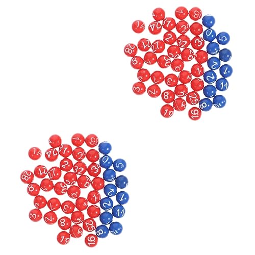 VICASKY 2 Sätze Ball der Lotteriemaschine Lotteriekugeln zur Unterhaltung verlosen Tombola-Bälle unterhaltungsspiele Bingo trinkspiel Party-Lotterieball Kugelstützen aus Kunststoff Plastik von VICASKY