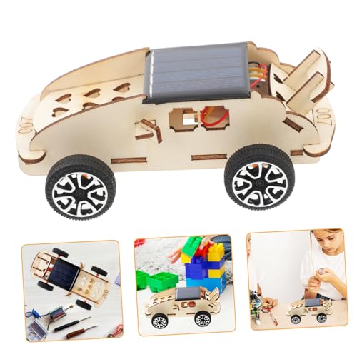 VICASKY 2 Sätze DIY-Vorbau-Kits Wissenschaftliche Experimente für Kinder experimentierkasten für Kinder experimentierkästen Kinder spielzeuge Puzzlematte Spielzeug zur Solarmontage hölzern von VICASKY